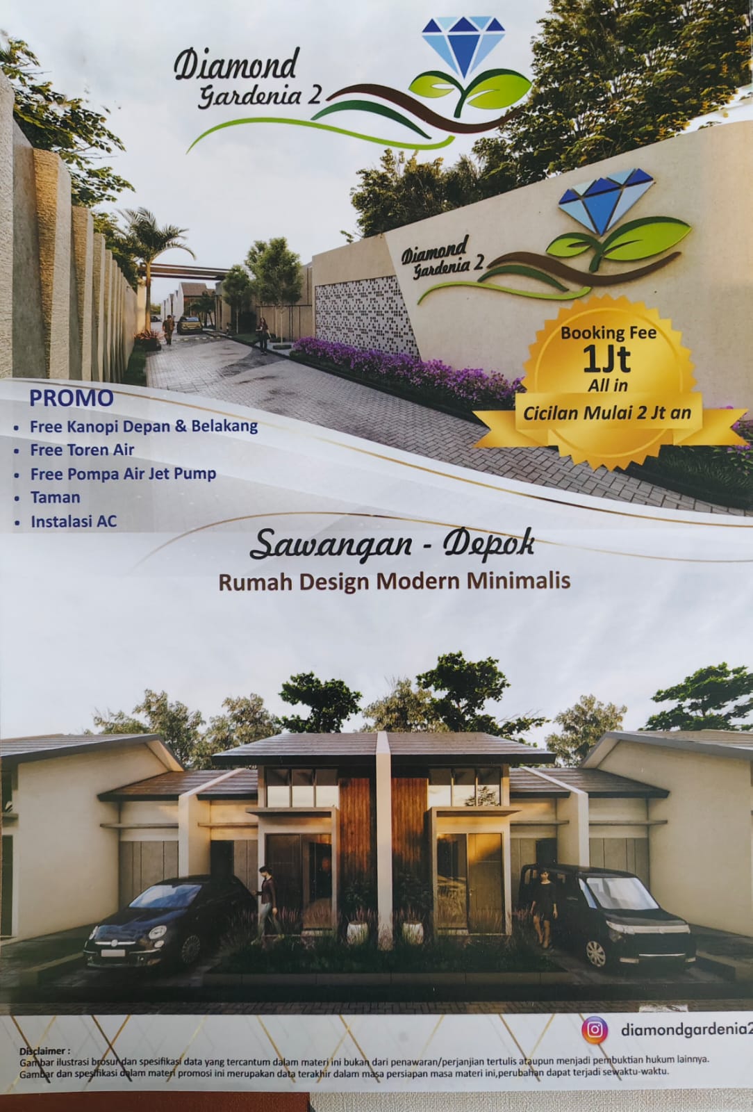 Tampak Depan Rumah Diamond Gardenia 2